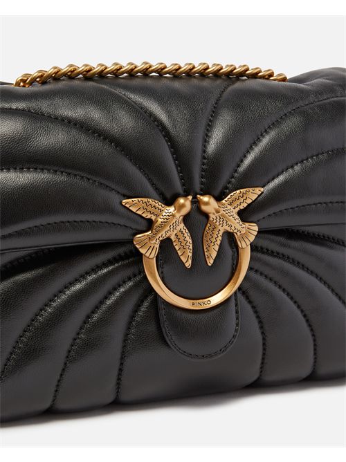 Borsa a tracolla grande Love Bag Puff trapunta farfalla PINKO | 100038A1EX/Z99Q